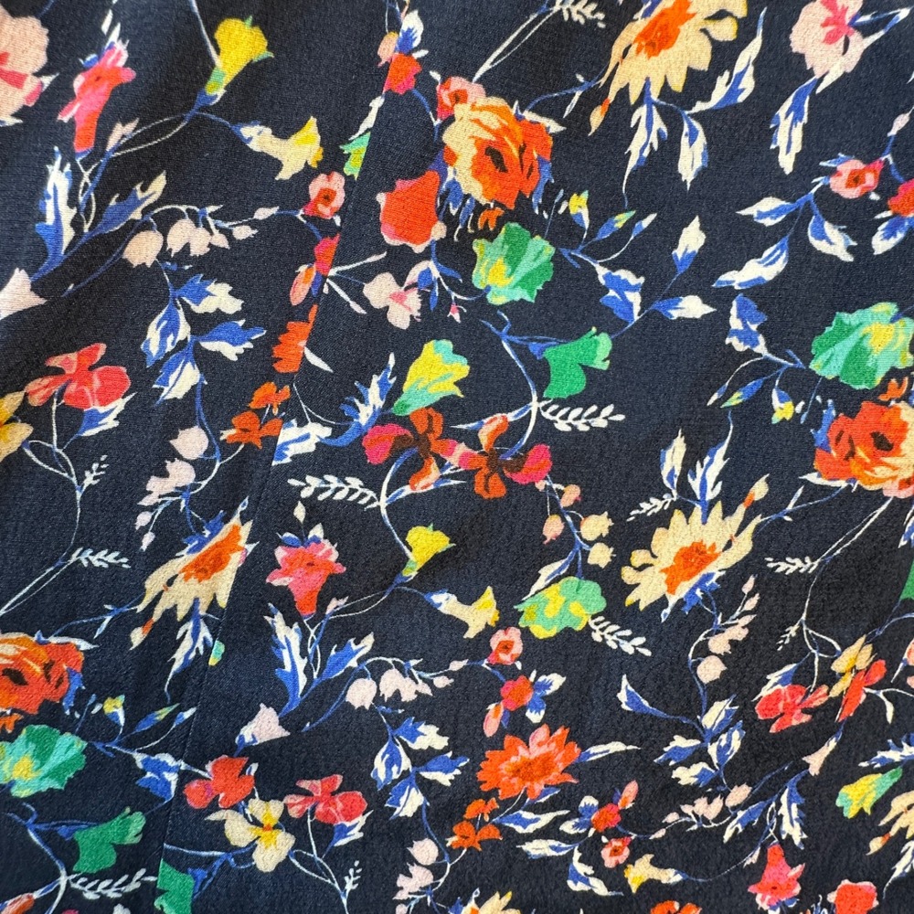 Sezane Ondine Dress Strapless Multicolor Tie Front Wedding Guest Bustier 38 US 6 - Picture 6 of 8
